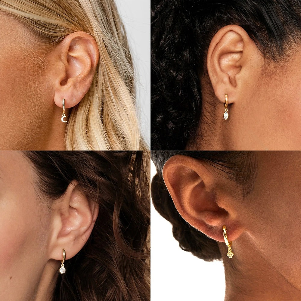 Women hoop earrings
