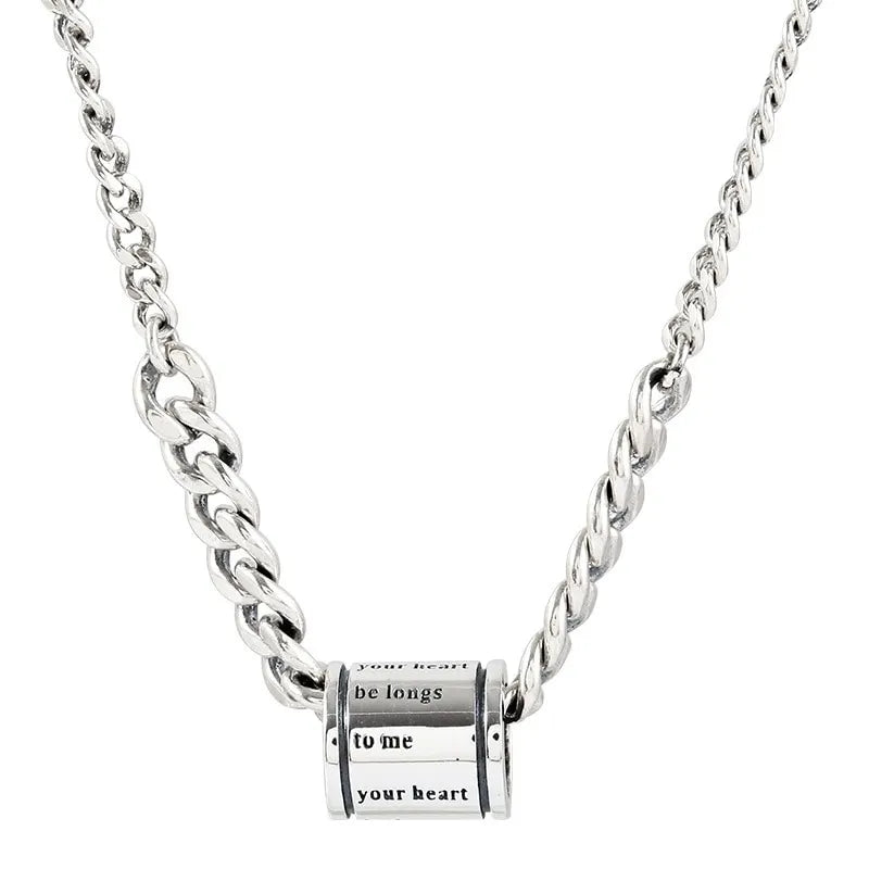 Women silver necklace