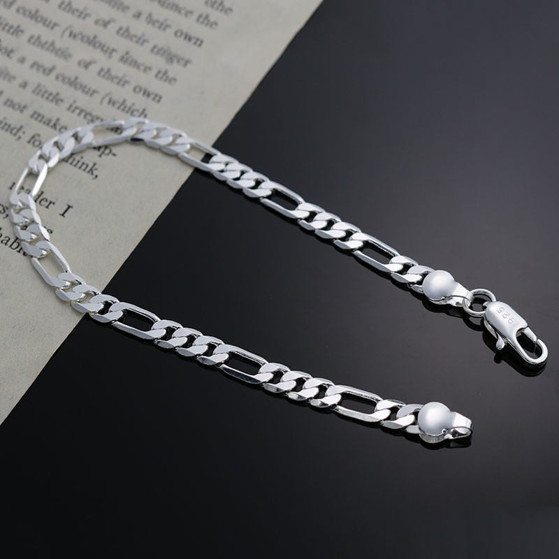 Mens and women figaro 4mm bracelet