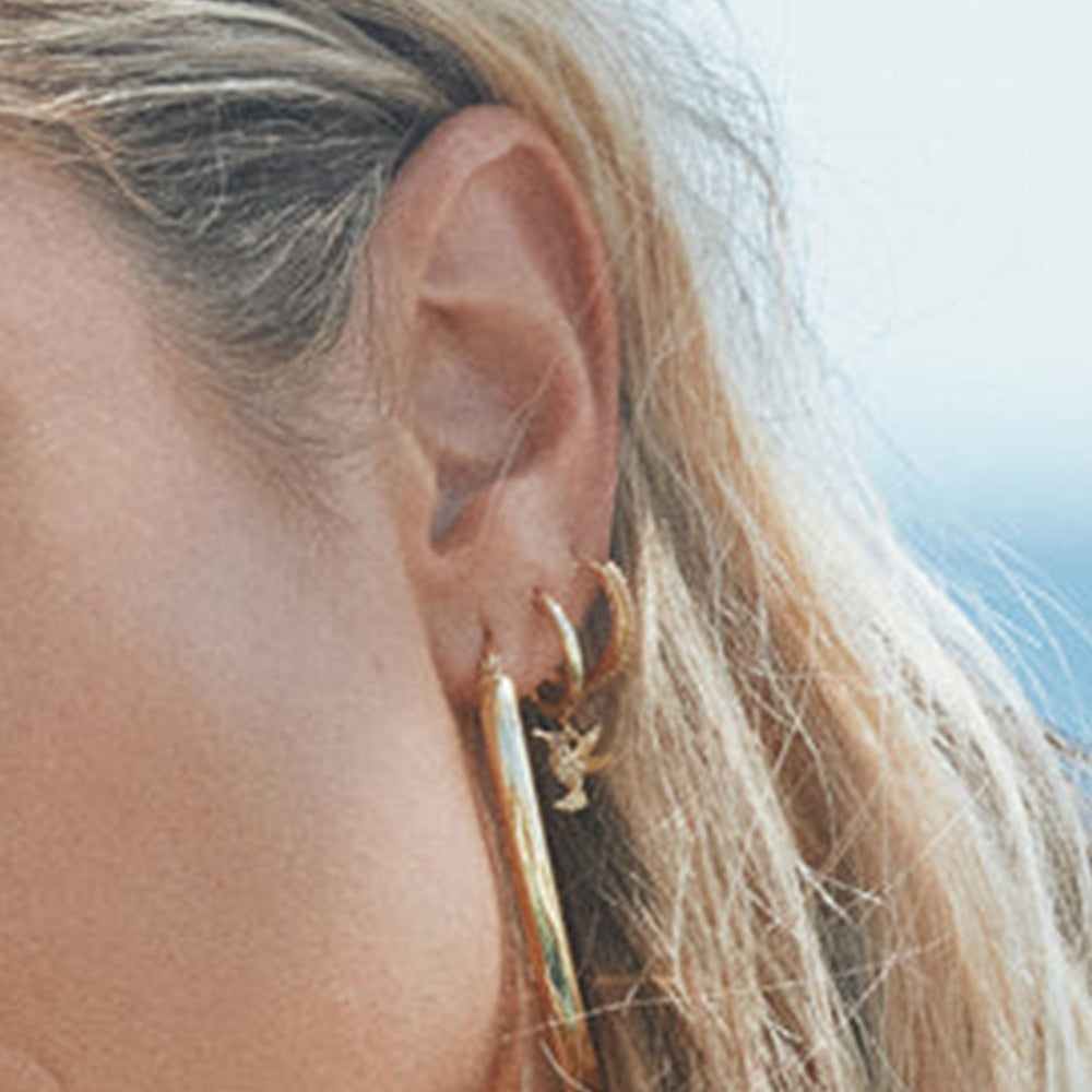 Women hoop earrings