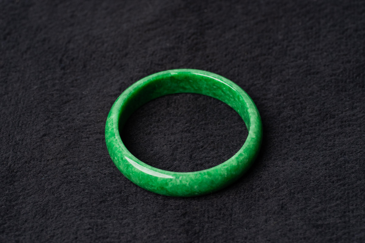Forest Green Jade Bangle