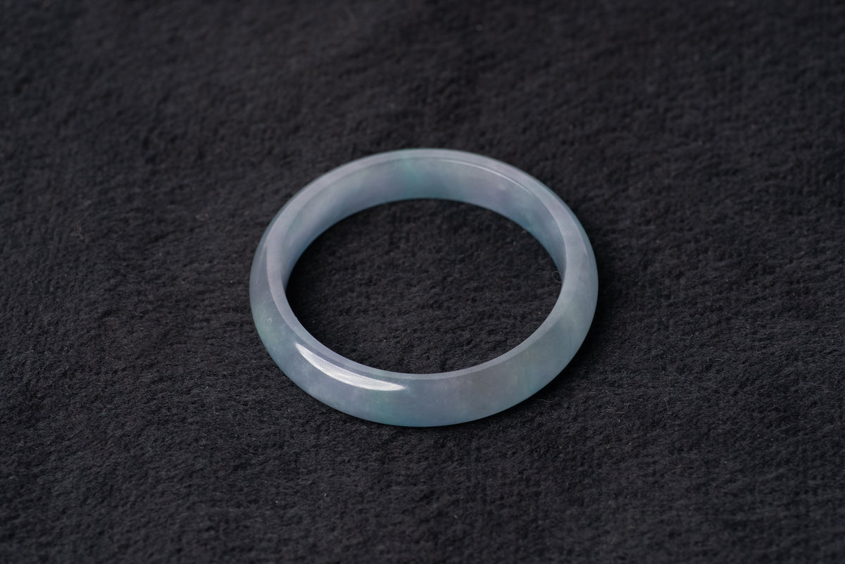 Dark Grey Jade Bangle