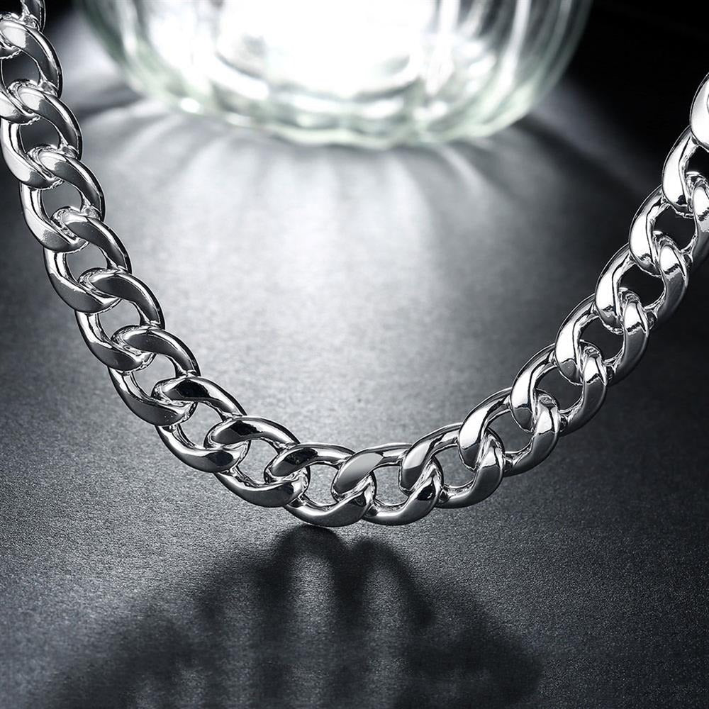 Mens and women's cuban set bracelet and necklace