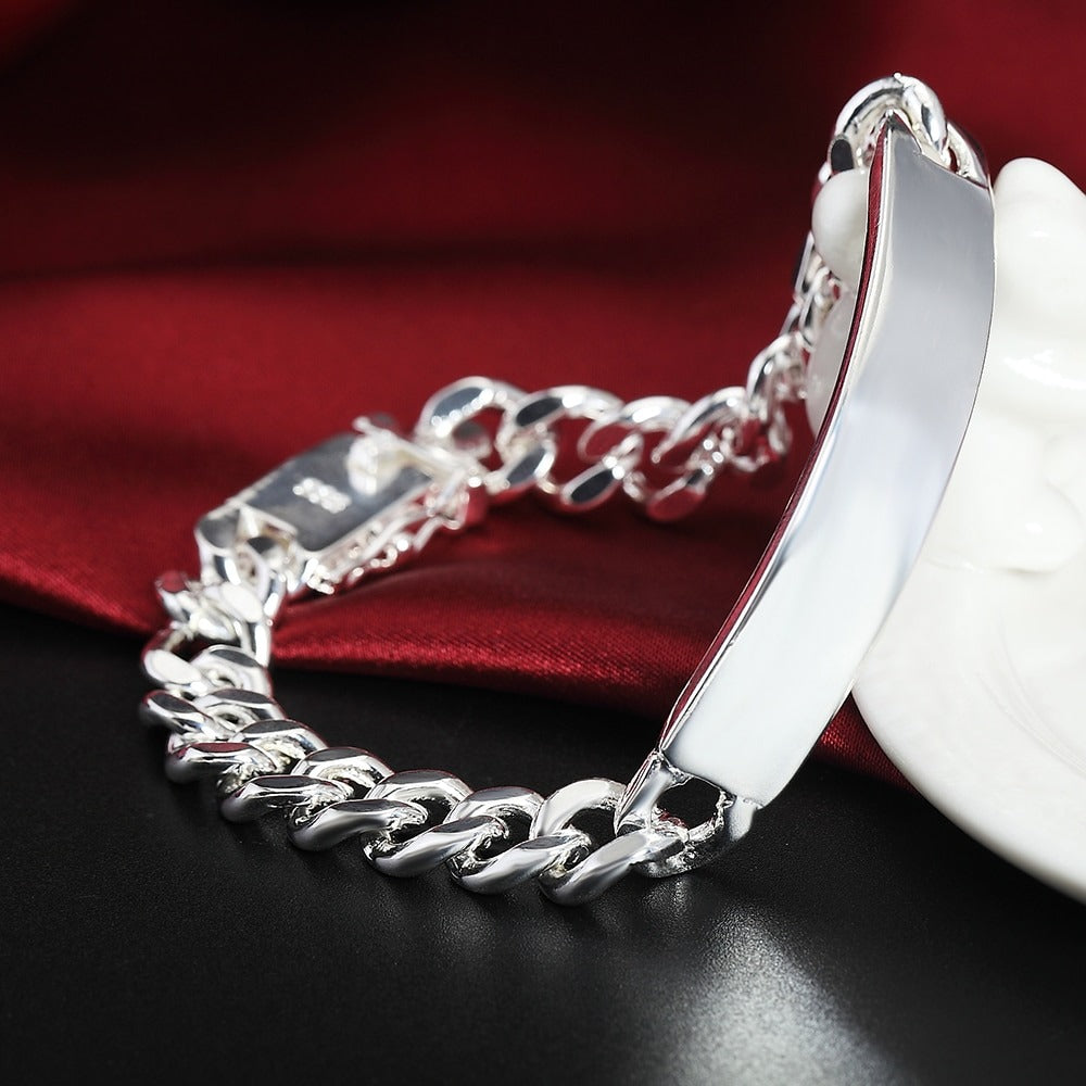 Mens and women's cuban set bracelet and necklace