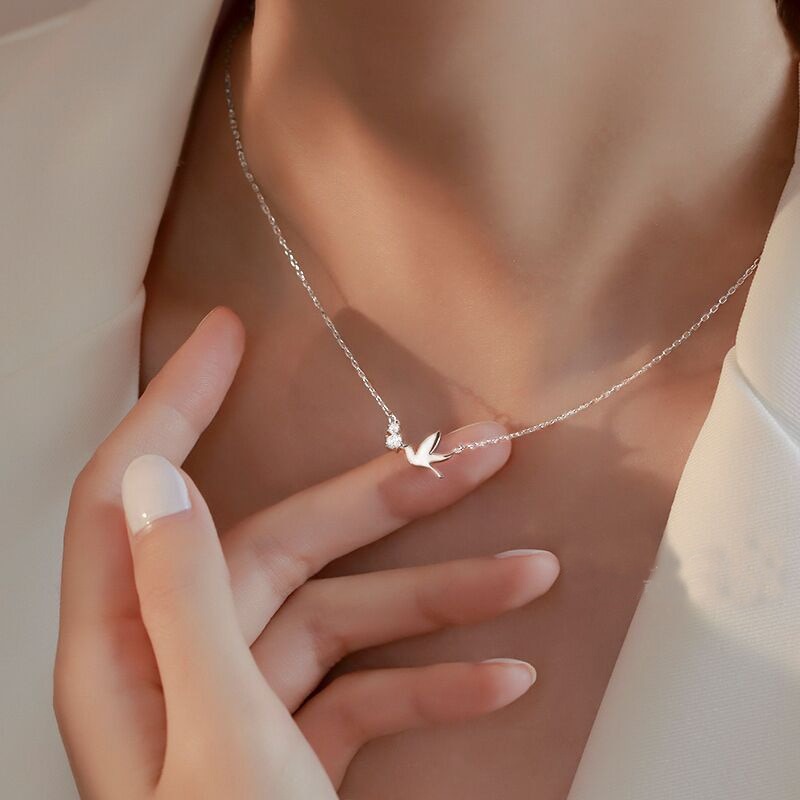 Choker gold type2-heart dove