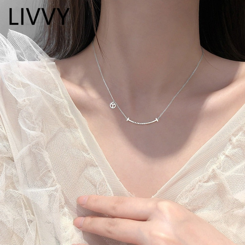 smile Face necklace gold