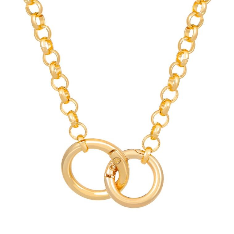 Circle choker in gold