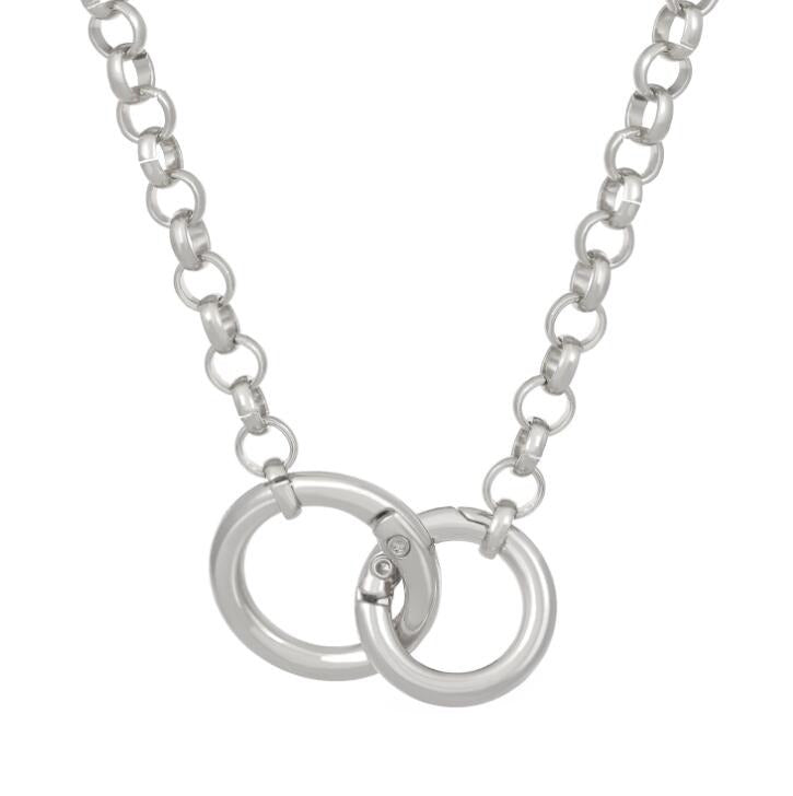 Circle choker in silver
