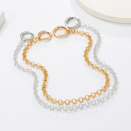Circle choker in silver