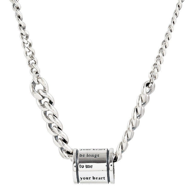 Women silver necklace
