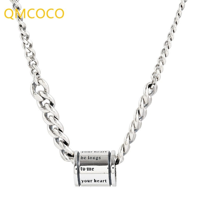 Women silver necklace