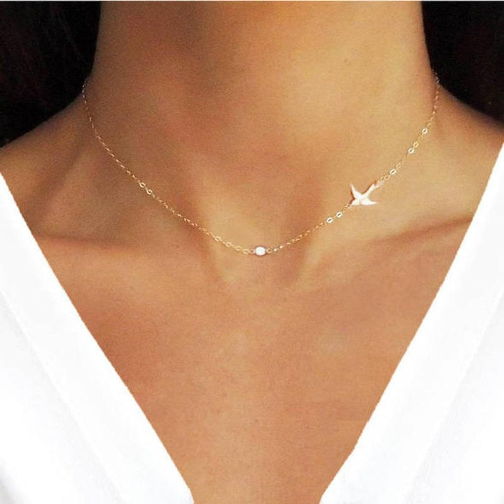 Choker gold type1-two doves