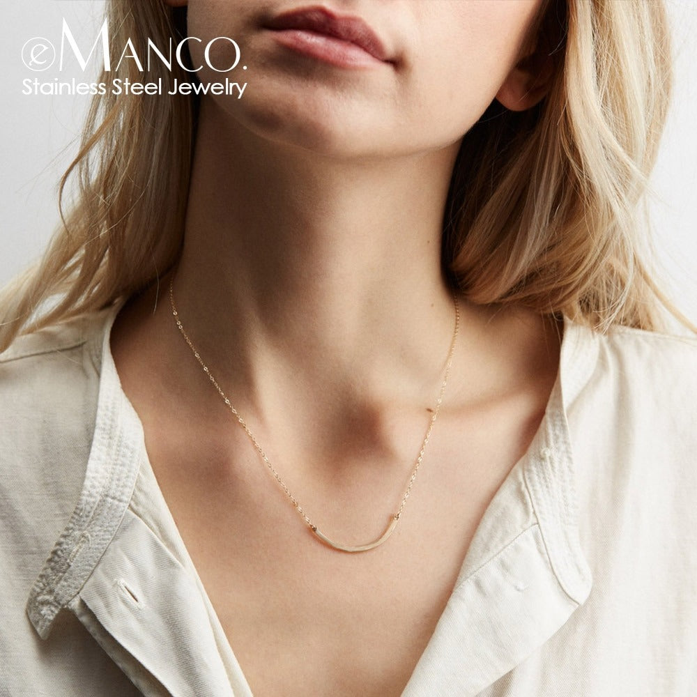smile Face necklace gold