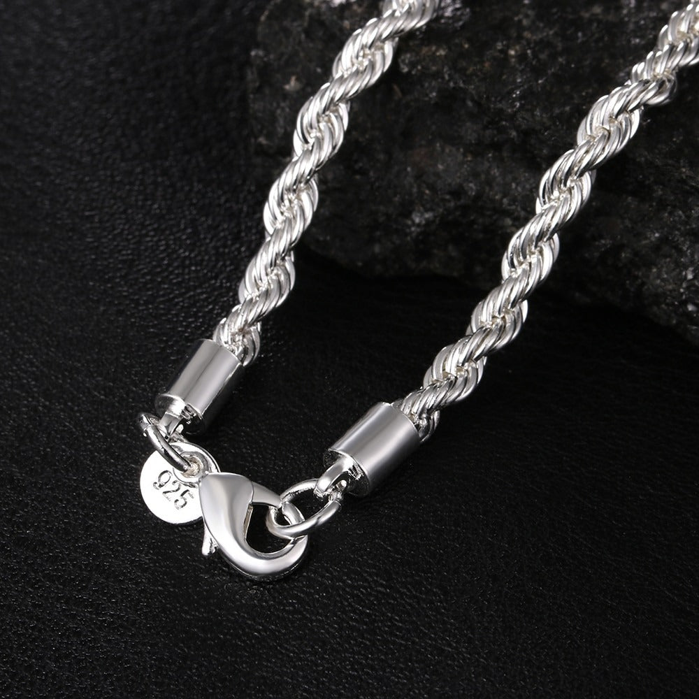 Mens and women's bracelet and necklace set