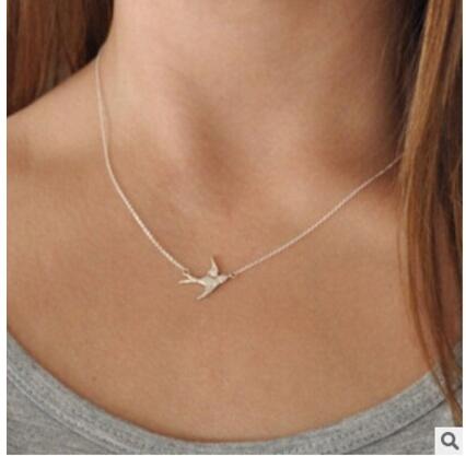Choker gold type2-heart dove